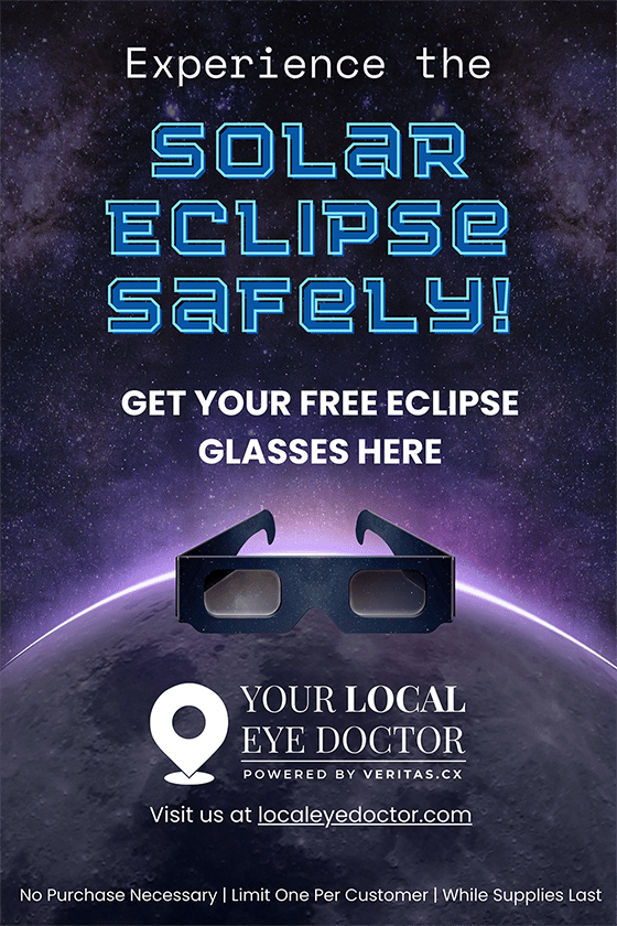 Free Eclipse Glasses at Local Eye Doctor